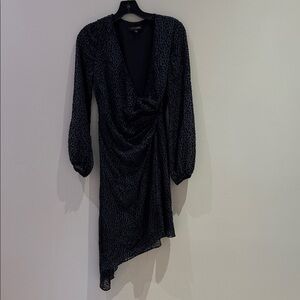 INTERMIX Black Asymmetrical Dress